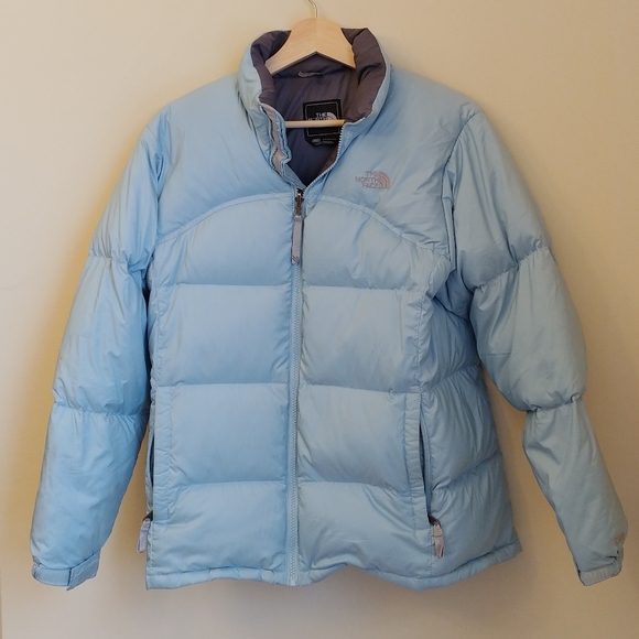 The North Face Jackets Coats North Face Light Blue 60 Puffer Nuptse Jacket Poshmark